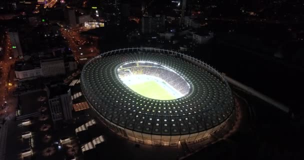 Estádio Olímpico Outubro 2017 Ucrânia Kiev Kiev Vista Aérea Nsc — Vídeo de Stock
