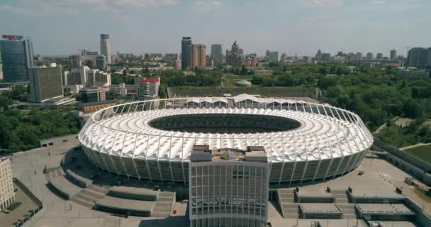 奥林匹克体育场 2018年5月4日 乌克兰 奥林匹克国安联盟的鸟瞰图 冠军联赛 足球世界杯 橄榄球场 — 图库视频影像