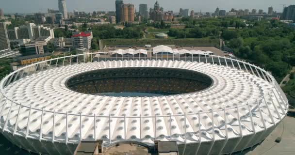 Olympic Stadium May 2018 Kiev Kyiv Ukraine Aerial View Olympic — Stock Video