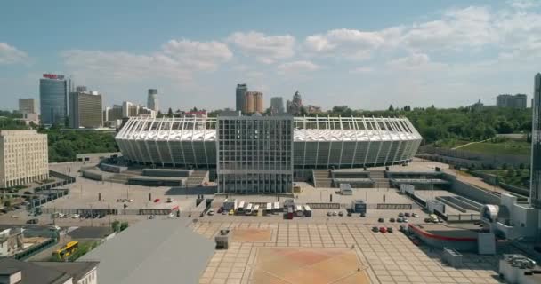 Estádio Olímpico Maio 2018 Kiev Kiev Ucrânia Vista Aérea Nsc — Vídeo de Stock