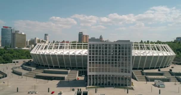 Olympiastadion Mai 2018 Kiev Kyiv Ukrainisch Luftaufnahme Des Olympischen Nsc — Stockvideo