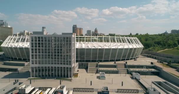 Olympic Stadium May 2018 Kiev Kyiv Ukraine Aerial View Olympic — Stock Video