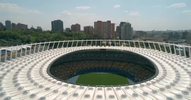 Estadio Olímpico Mayo 2018 Kiev Kiev Ucrania Vista Aérea Nsc — Vídeos de Stock