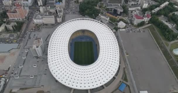 Estadio Olímpico Junio 2017 Ucrania Kiev Kiev Vista Aérea Nsc — Vídeos de Stock