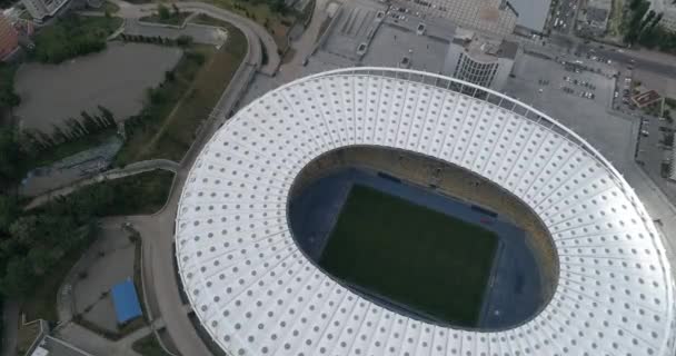 Olympic Stadium June 2017 Ukraine Kiev Kyiv Aerial View Olympic — Stock Video