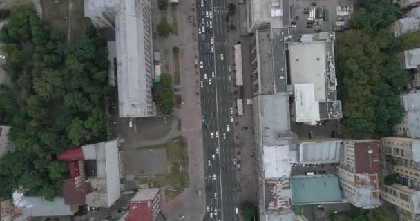 Praça Independência Julho 2017 Ucrânia Kiev Vista Aérea Vídeo Construir — Vídeo de Stock