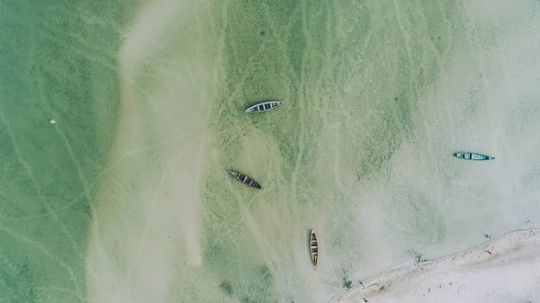 Vista Aérea Barcos Lago Verão Dia Pessoas Lago Ucrânia — Fotografia de Stock