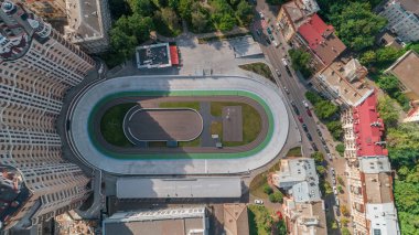 Döngüsü parça hava görünümünü. Spor. Bisiklet. Kiev (Kiev). Ukrayna.