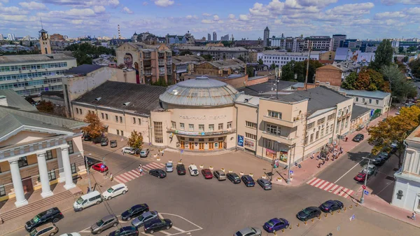 Hudební Divadlo Srpna 2018 Kyjev Ukrajina Letecký Pohled Budovy Hudebního — Stock fotografie