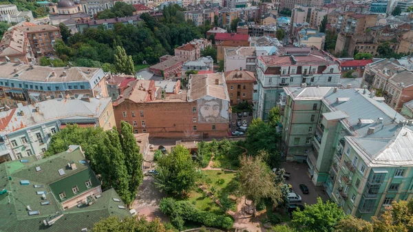 Quadrado Cem Celestiais Agosto 2018 Kiev Kiev Ucrânia Vista Aérea — Fotografia de Stock