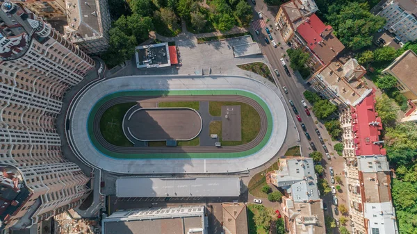 Döngüsü parça hava görünümünü. Spor. Bisiklet. Kiev (Kiev). Ukrayna.