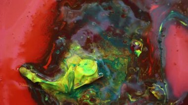 Hipnotik tünel döner. Gerçek renk psychedelic görüntüleri. Renkli boya karıştırma hareket, hareket, rotasyon. Arka plan