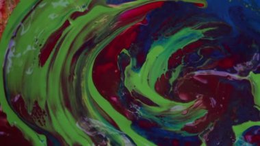 Hipnotik tünel döner. Gerçek renk psychedelic görüntüleri. Renkli boya karıştırma hareket, hareket, rotasyon. Arka plan