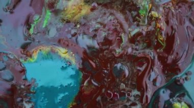 Hipnotik tünel döner. Gerçek renk psychedelic görüntüleri. Renkli boya karıştırma hareket, hareket, rotasyon. Arka plan