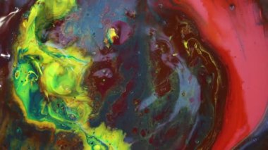 Hipnotik tünel döner. Gerçek renk psychedelic görüntüleri. Renkli boya karıştırma hareket, hareket, rotasyon. Arka plan