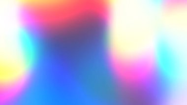 Gökkuşağı Gradyanı. Holografik folyo neon yanardöner soyut hareket arka plan. Işıklı gerçeküstü bulanık hareketli degrade