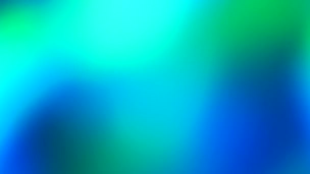 抽象的な鮮やかな緑と青の色の背景 移動ライトショー — ストック動画
