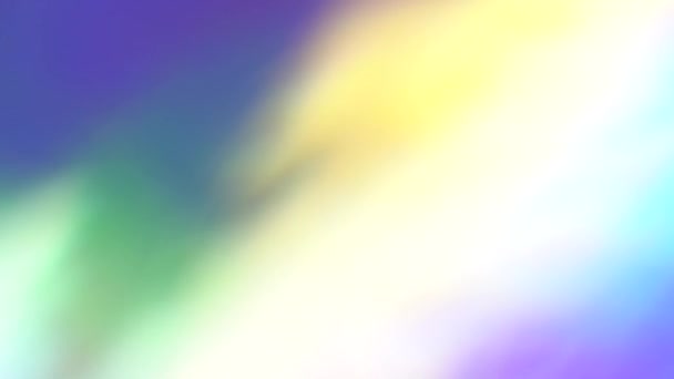 Folha Iridescente Arco Íris Néon Pastel Superfície Metálica Ultravioleta Gradiente — Vídeo de Stock