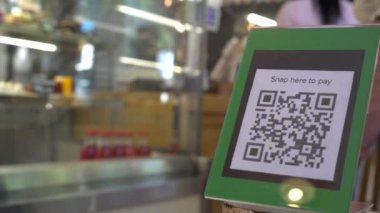 Kafedeki Qr kod ödeme işlevi