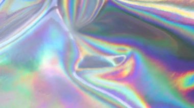 Gökkuşağı holografik gümüş neon lazer parlak arka plan