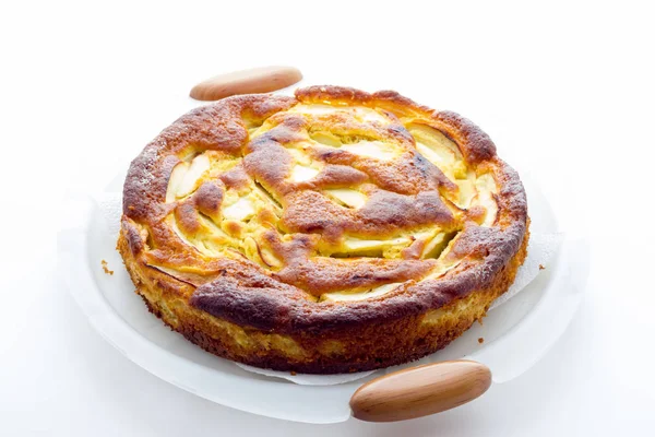 Traditioneller Leckerer Apfelkuchen — Stockfoto