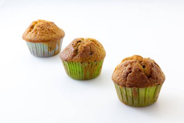 Muffin beyaz arka plan ile