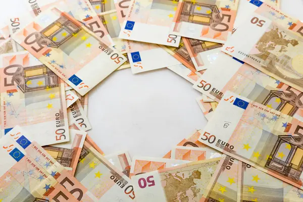 Stapel Euro Banknoten — Stockfoto
