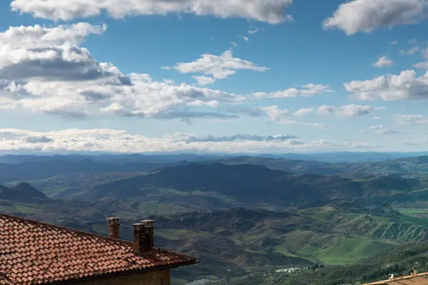 Panorama Das Colinas San Marino Rimini — Fotografia de Stock