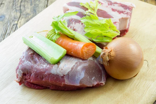 Bereid Vlees Groentebouillon — Stockfoto