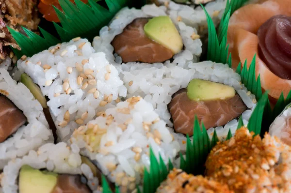 Mix Smaczny Sushi — Zdjęcie stockowe