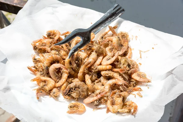 Tasty Fried Shrimp View — Stock Photo, Image