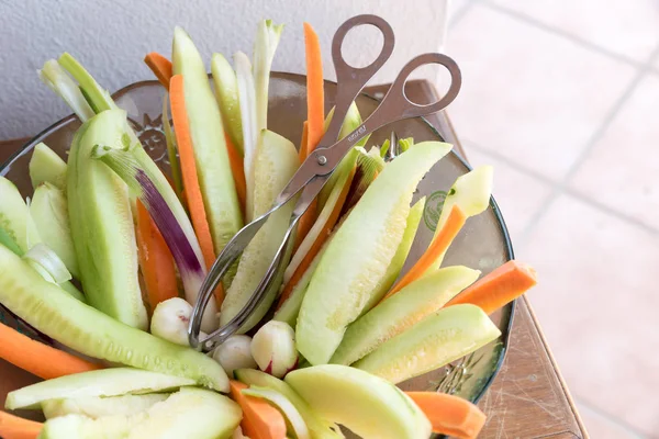 Carrots Fresh Cucumbers — Stock Photo, Image