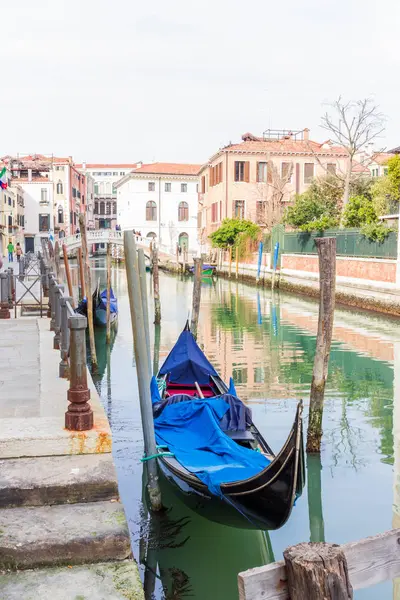 Venedig Kanal Mit Gondel — Stockfoto