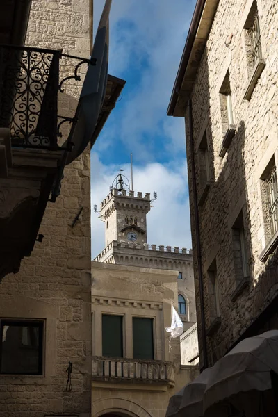 Carreteras Edificios San Marino Rimini — Foto de Stock