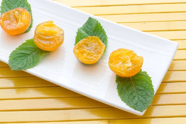 Mandarin clementines görünümü şekerlenmiş