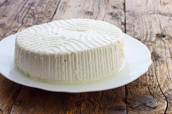 Savoureux Fromage Ricotta Vache Fraîche — Photo