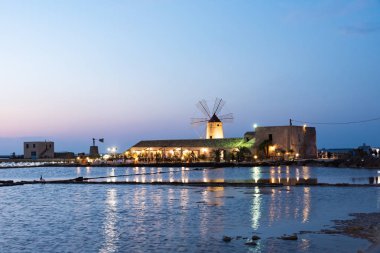 Trapani Saline Sicilya İtalya