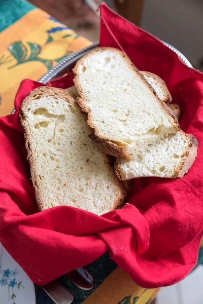 Slices Apulian Bread Italy — Stock Photo, Image