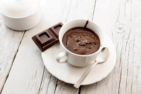Hot Fondant Chocolate Cup — Stock Photo, Image