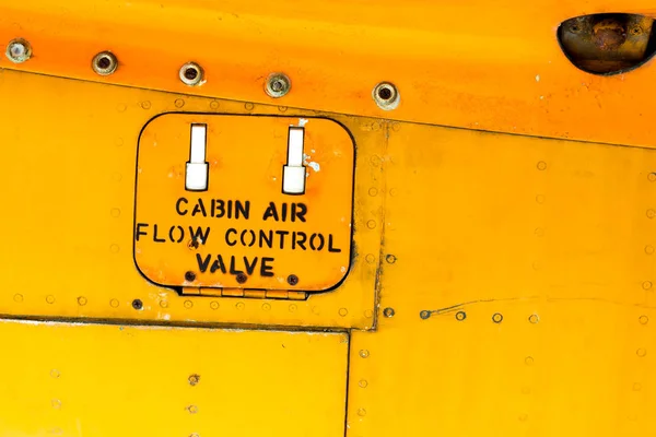 Fuselage Detail Signs Closeup — Stock Photo, Image