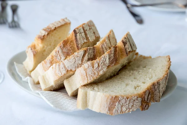 Basket Sliced Bread — Stock Photo, Image