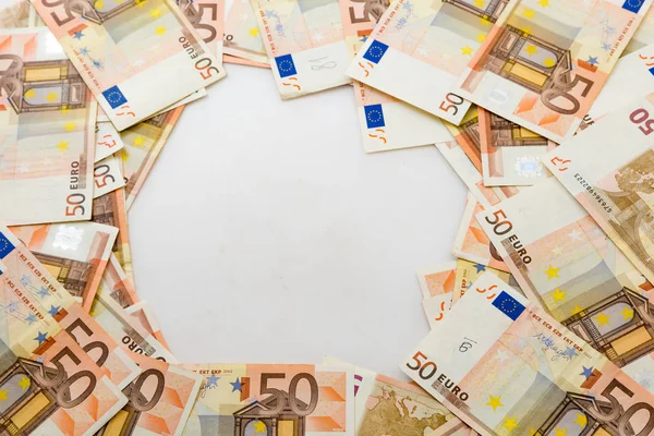 Stapel Van Euro Bankbiljetten — Stockfoto