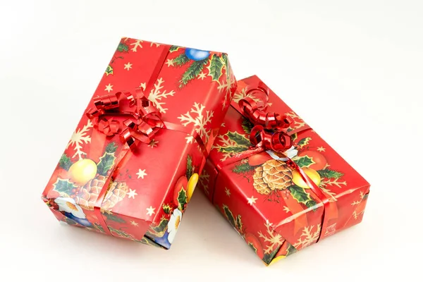 Рождественские Подарки Многоцветный Вид — стоковое фото