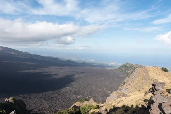 Etna Krajobraz Katania Sycylia Włochy — Zdjęcie stockowe