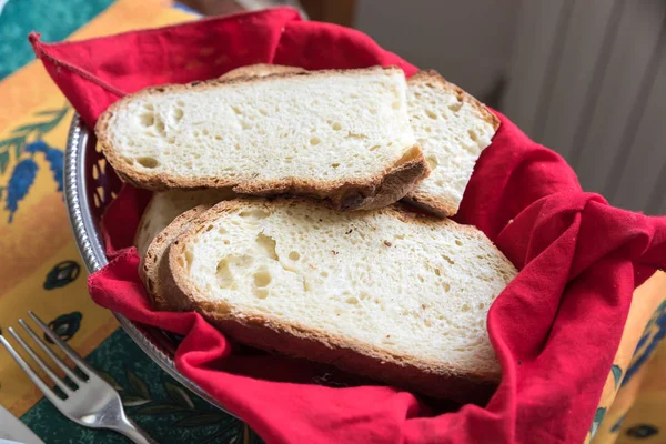 Slices Apulian Bread Italy — Stock Photo, Image