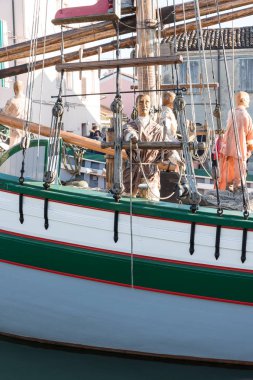 Doğum sahnesi Cesenatico liman İtalya