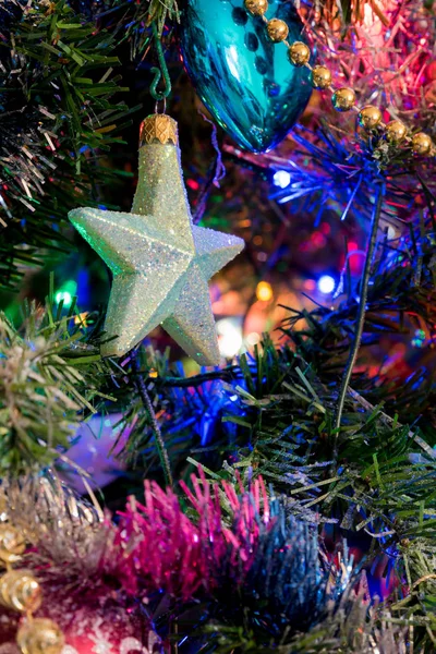 Kerst Decoraties Multicolor Weergave — Stockfoto