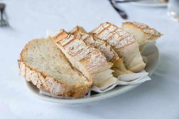 Cesta Con Pan Rebanado —  Fotos de Stock