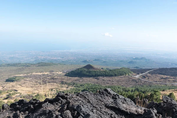 Etna Manzarası Catania Sicilya Talya — Stok fotoğraf