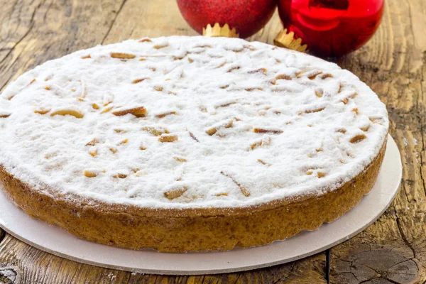 Pastel Crema Con Piñones — Foto de Stock